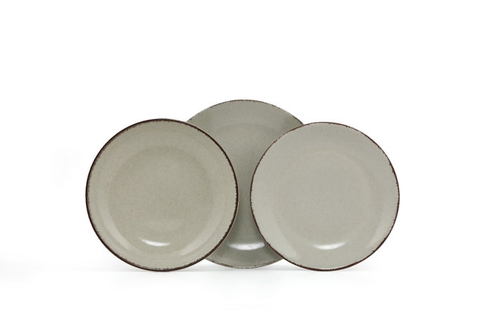 Hermia Vajilla de 18 piezas en Porcelana Verde